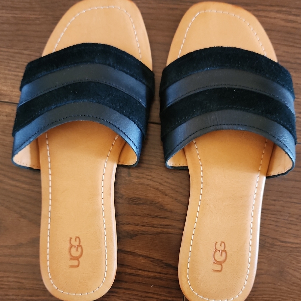 UGG Black Sandals Stylish Slide Comfort